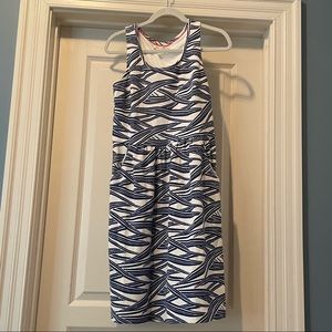 Navy and White Boden Shift Dress